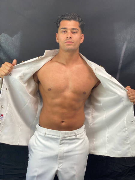 Andrew Mars exposing chest - The Hollywood Men