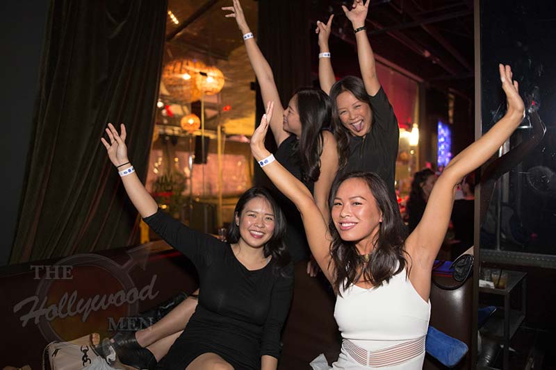 4 ladies celebrating a girl's night out at The Hollywood Men