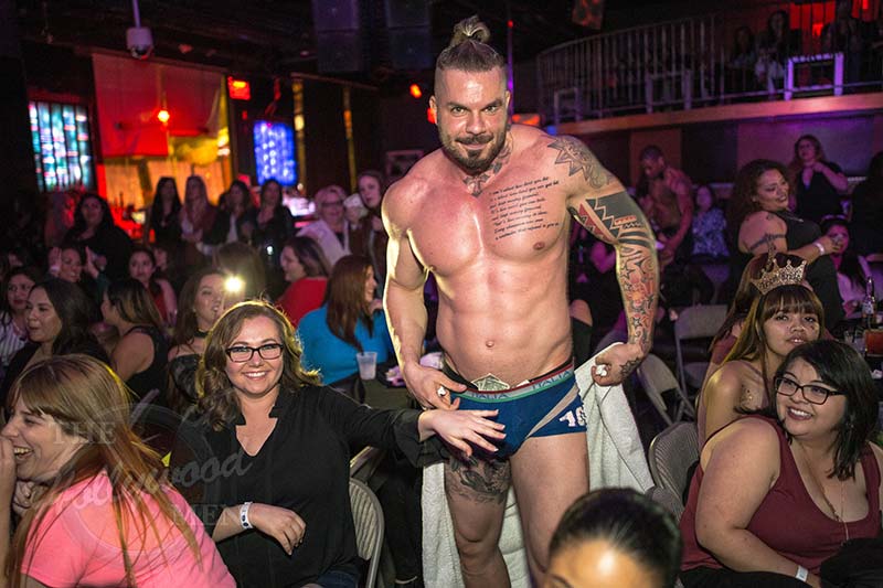 Andre's underwear is full of money at The Hollywood Men