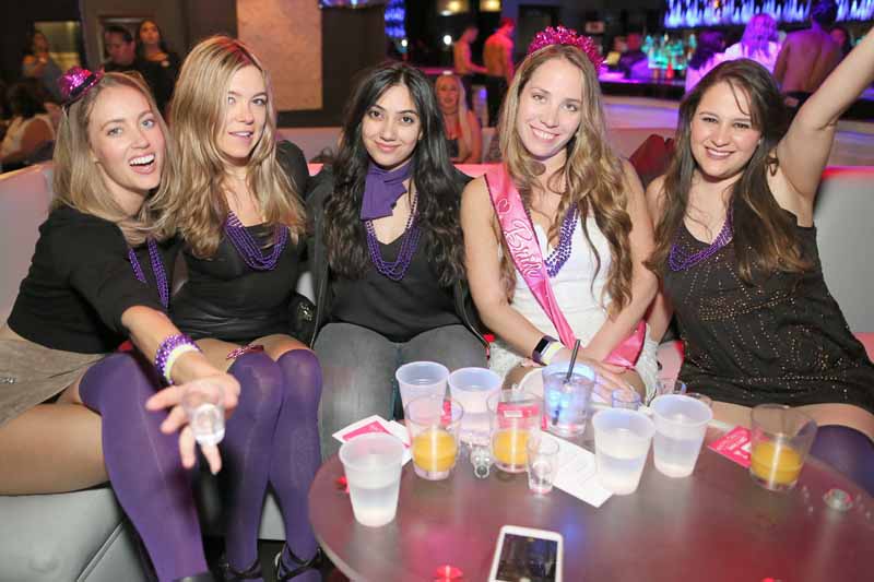 Bachelorette Party group pose at The Hollywood Men Show