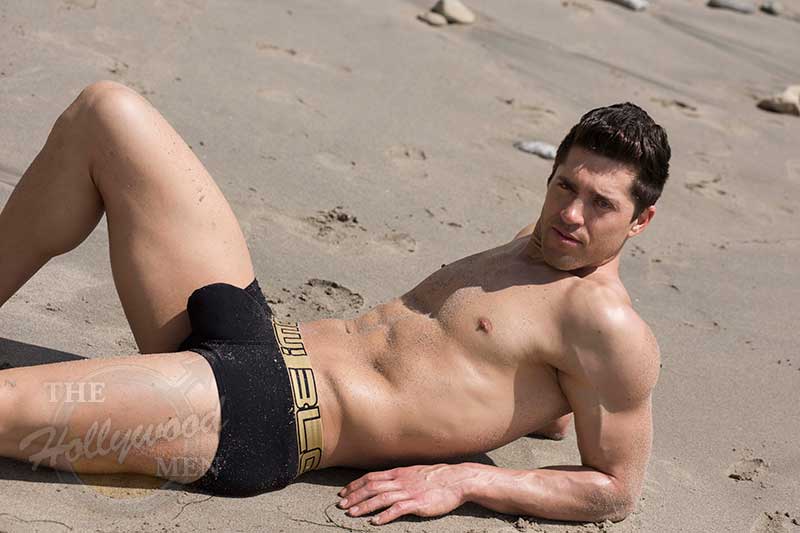 Tyler at the beach - sand