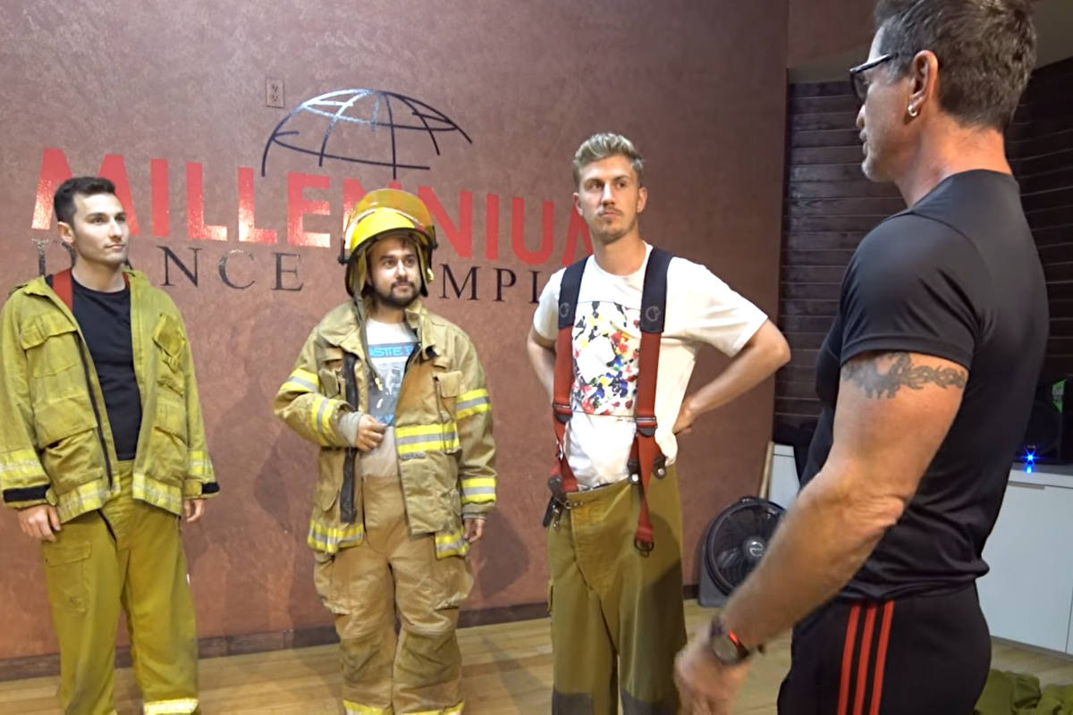 Yes Theory guys take male strip lessons from The Hollywood Men