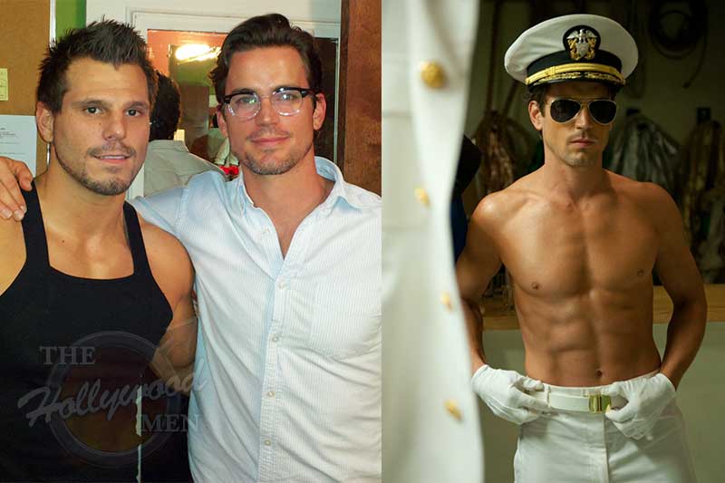 Mat Bomer backstage with Brian V. of The Hollywood Men