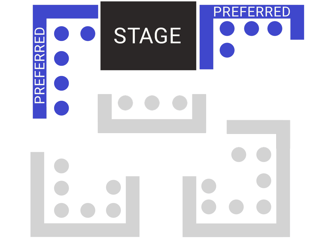Preferred seating chart at Dragonfly Hollywood